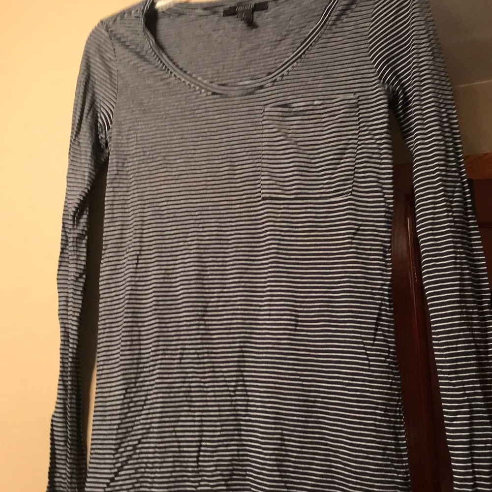 stripped long sleeve shirt